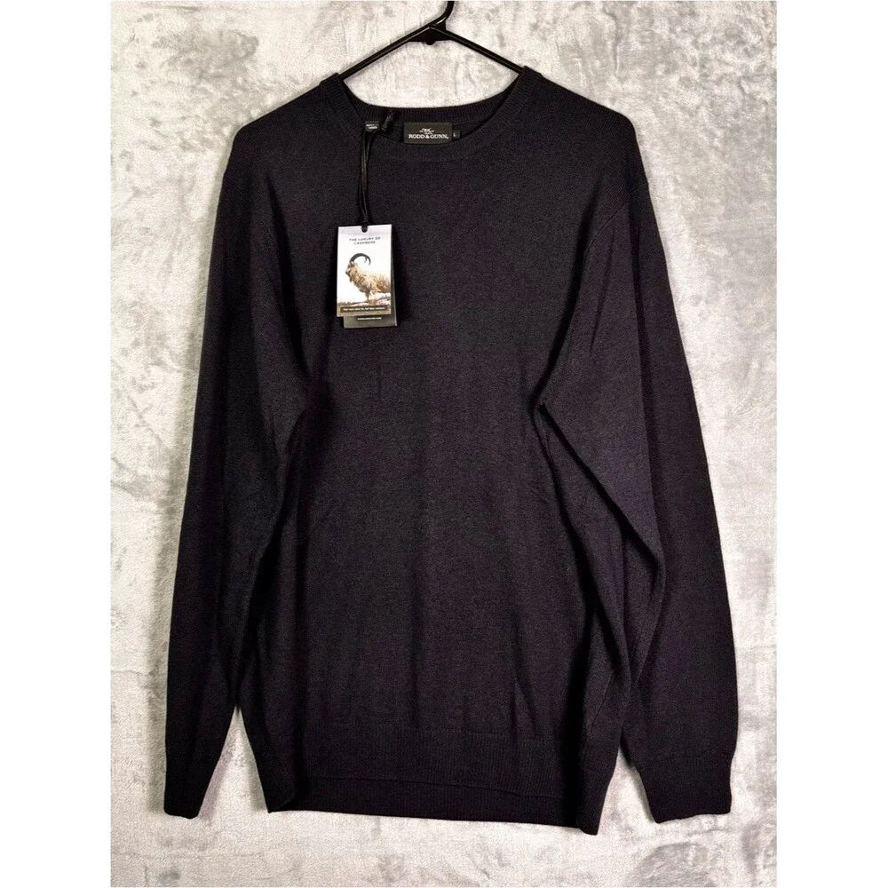NWT Rodd & Gunn Navy Men’s Cashmere Wool Blend Sweater Size Large